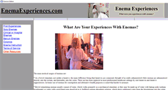 Desktop Screenshot of enemaexperiences.com